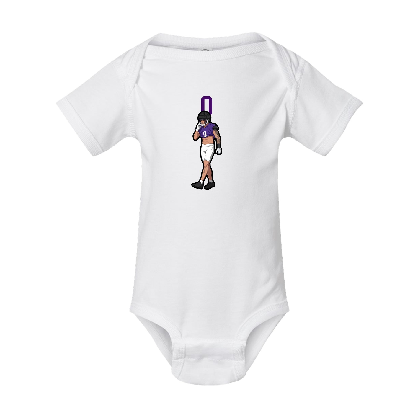 Baby Onesie — Number Top in White