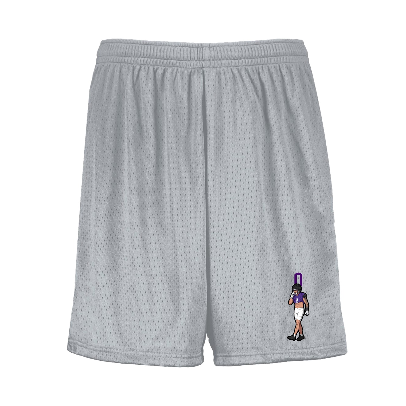 Shorts — Number Top in Silver