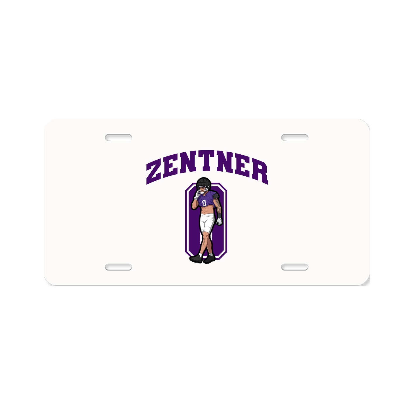 License Plate — Number in Classic