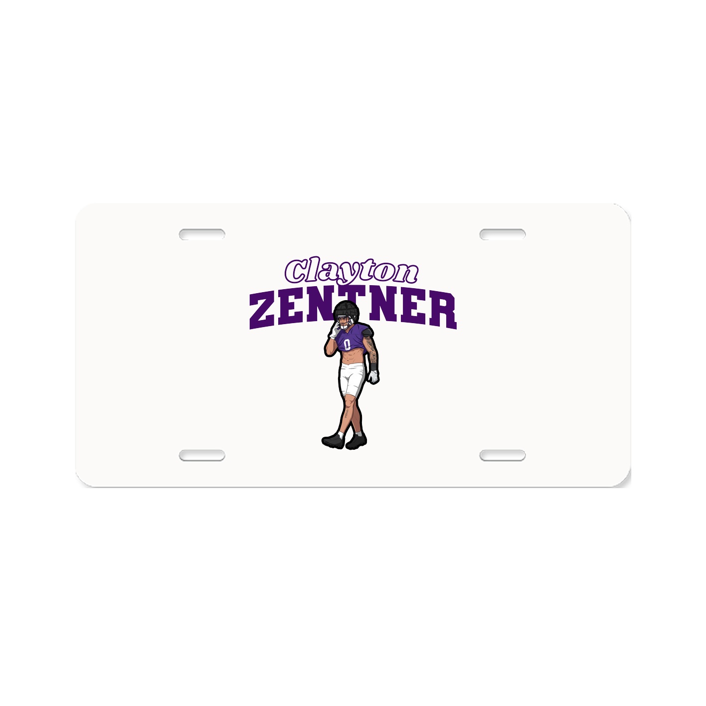 License Plate — Name Arch in Classic