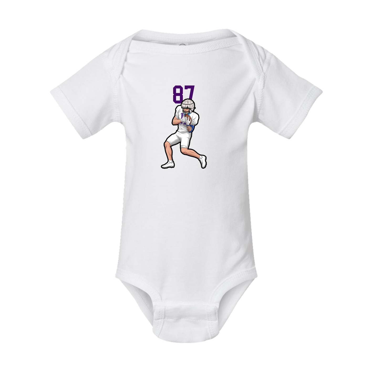 Baby Onesie — Number Top in White