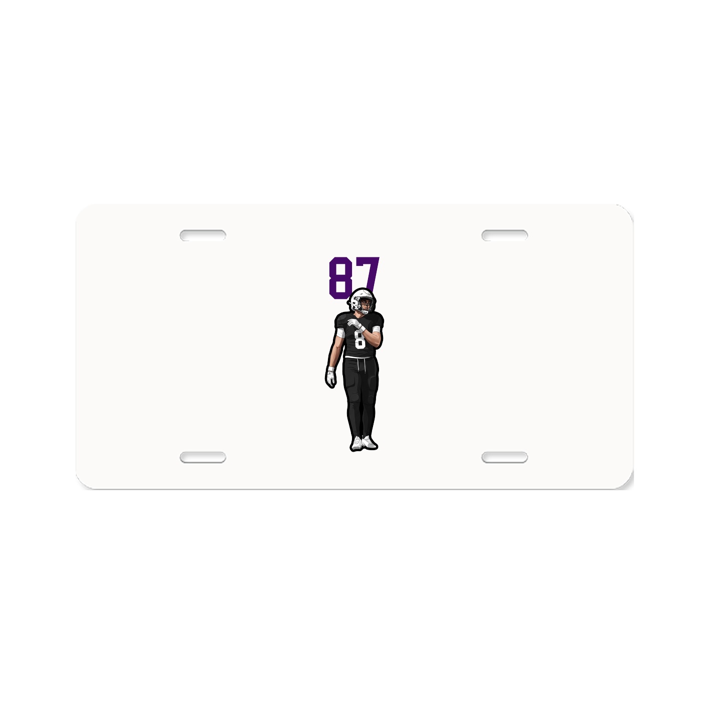 License Plate — Number Top in Classic