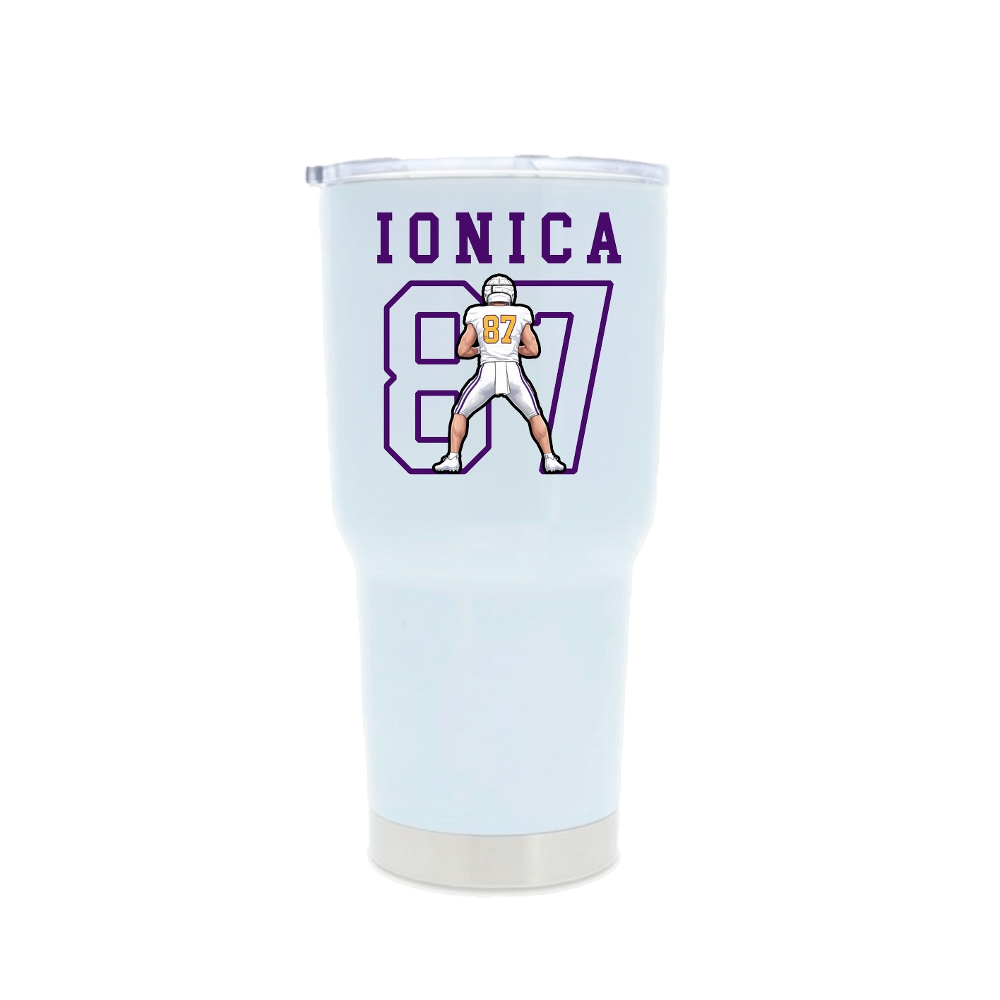 30oz Stainless Steel Tumbler — Shirsey in White