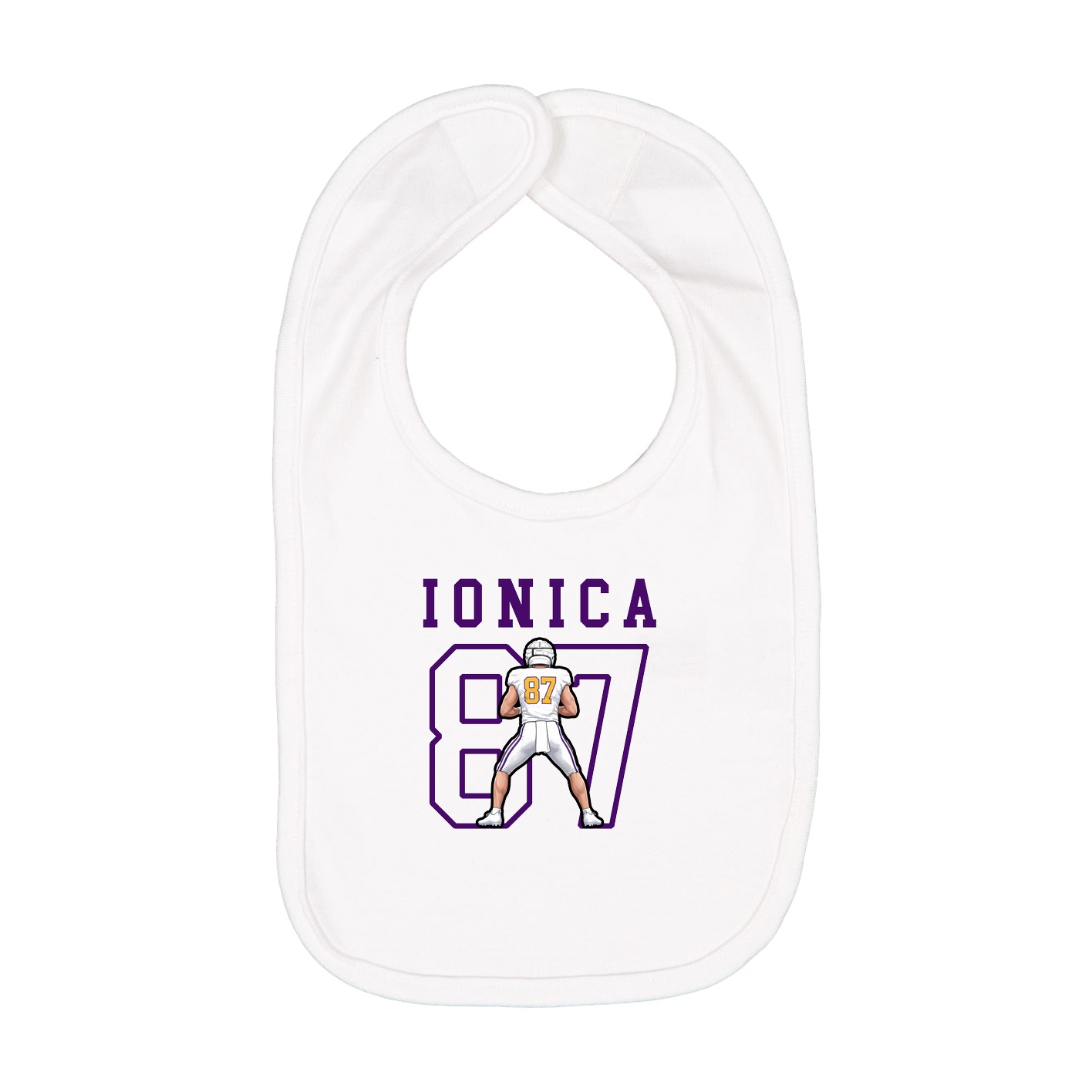 Infant Bib — Shirsey in White