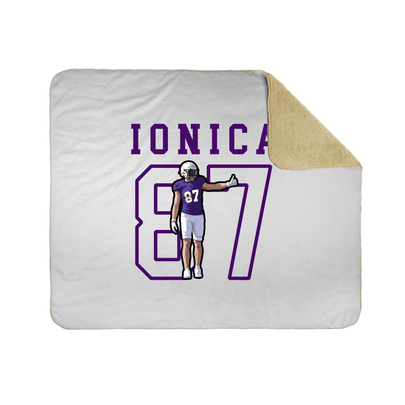 Throw Blanket — Shirsey in White