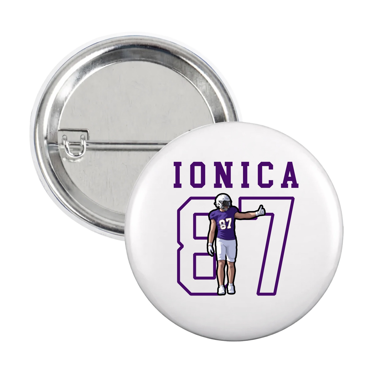 Game Day Button — Shirsey in White