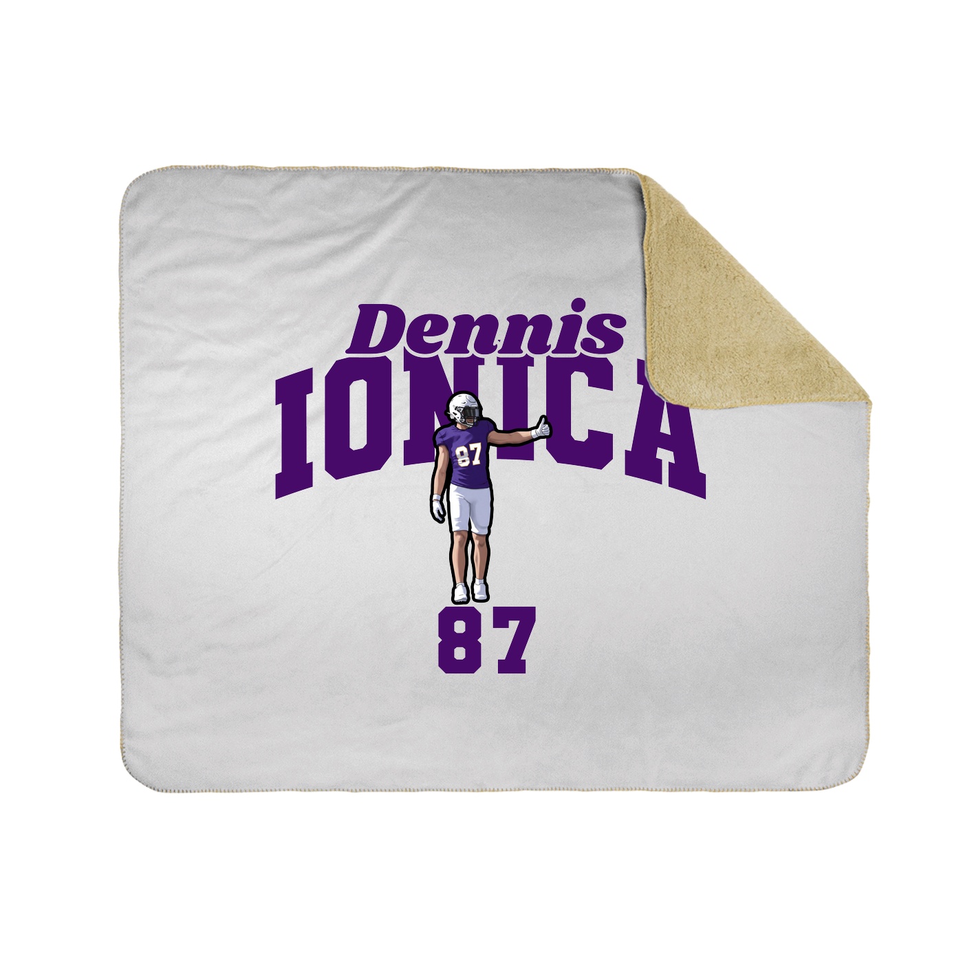Throw Blanket — Signature Arch in White