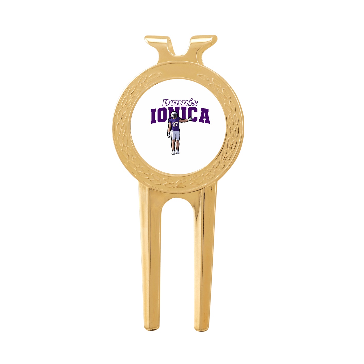 Divot Tool with Ball Marker — Name Arch in Classic