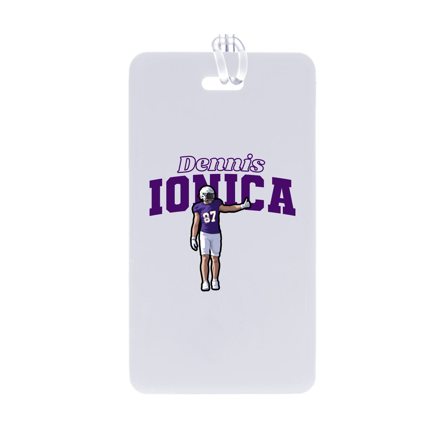 Bag Tag — Name Arch in Classic