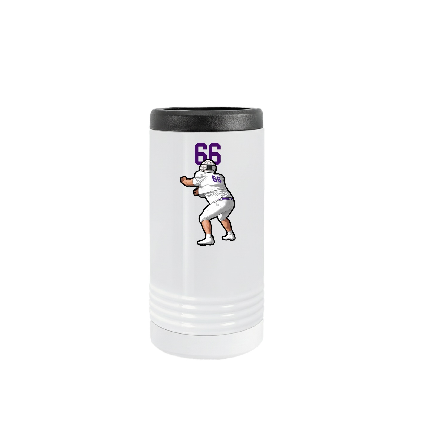 Slim Beverage Holder — Number Top in White