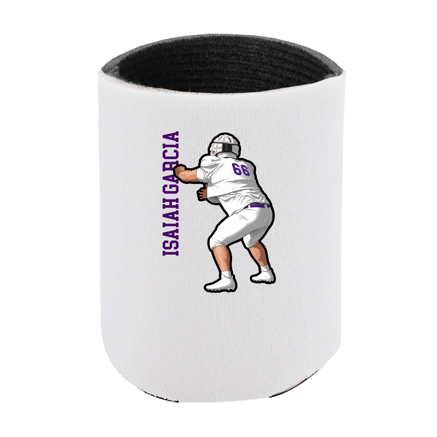 Can Holder — Name Vertical in White