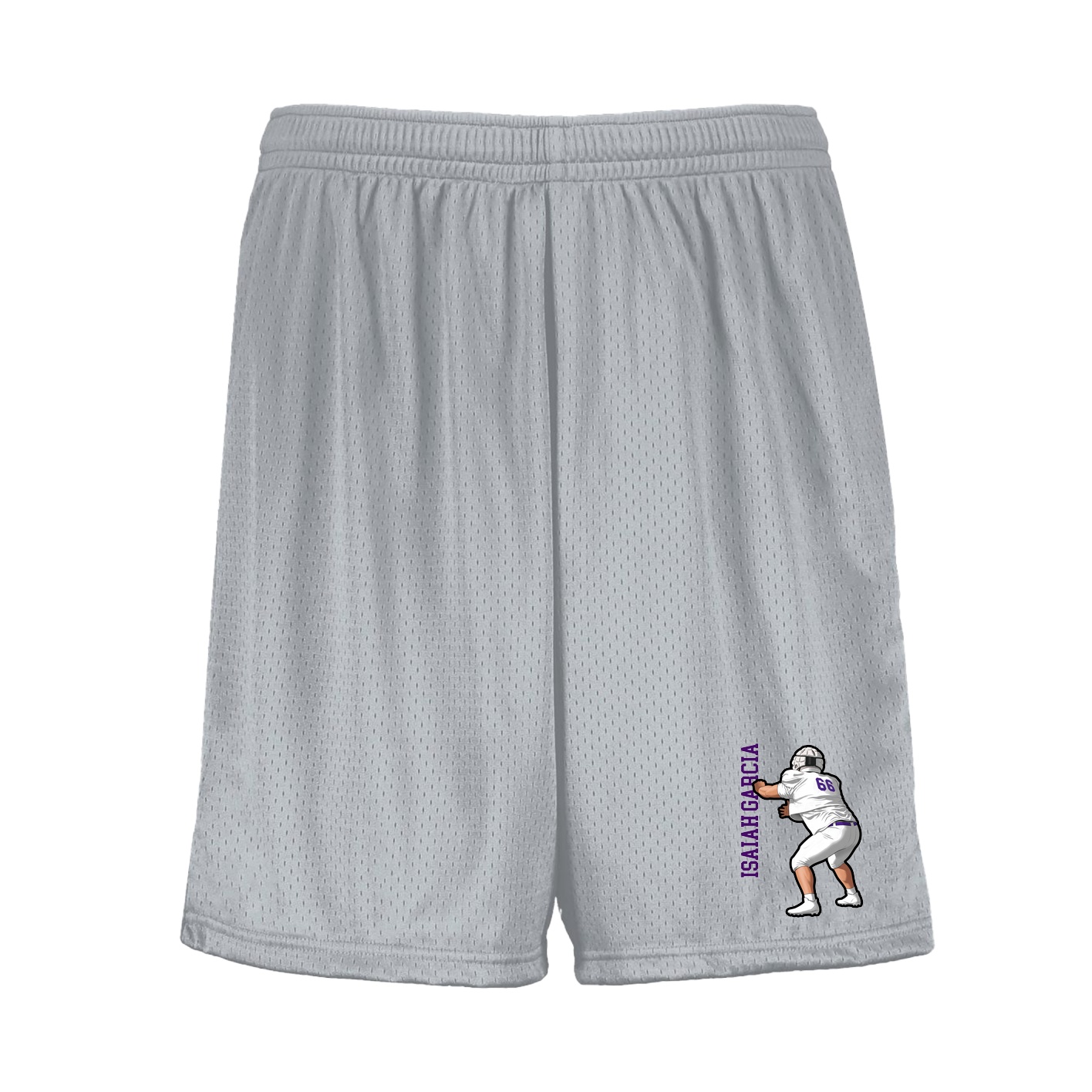Shorts — Name Vertical in Silver