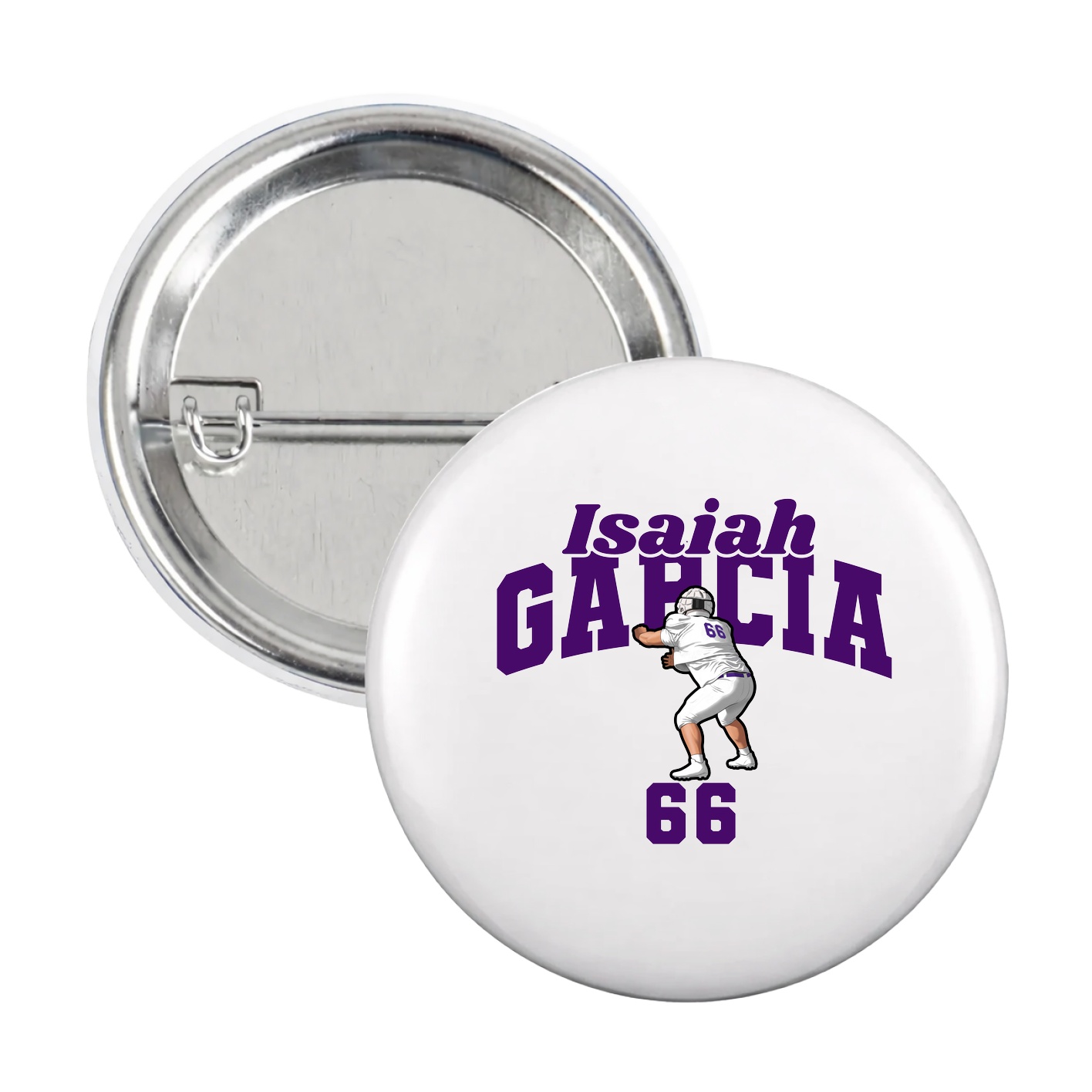 Game Day Button — Signature Arch in White