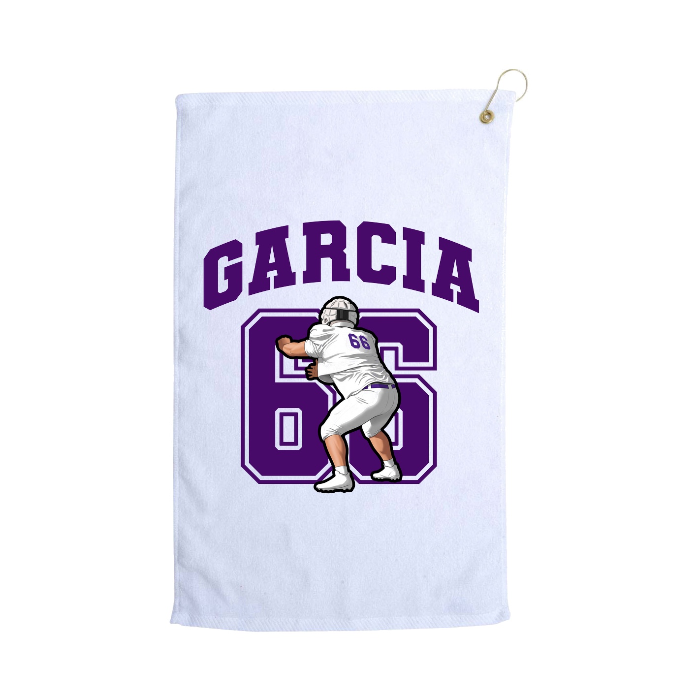 Golf Towel — Number in White