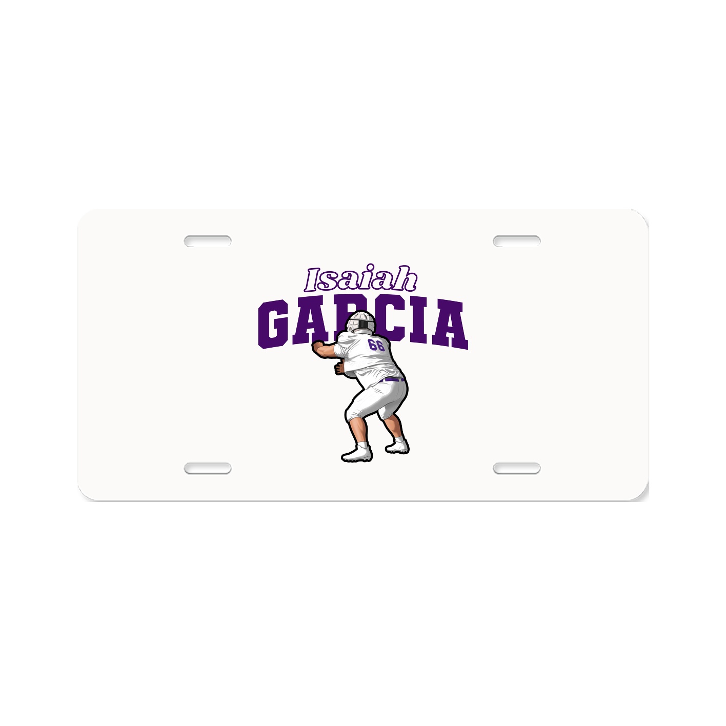License Plate — Name Arch in Classic