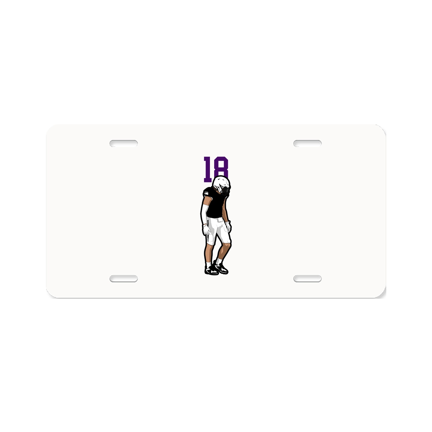 License Plate — Number Top in Classic