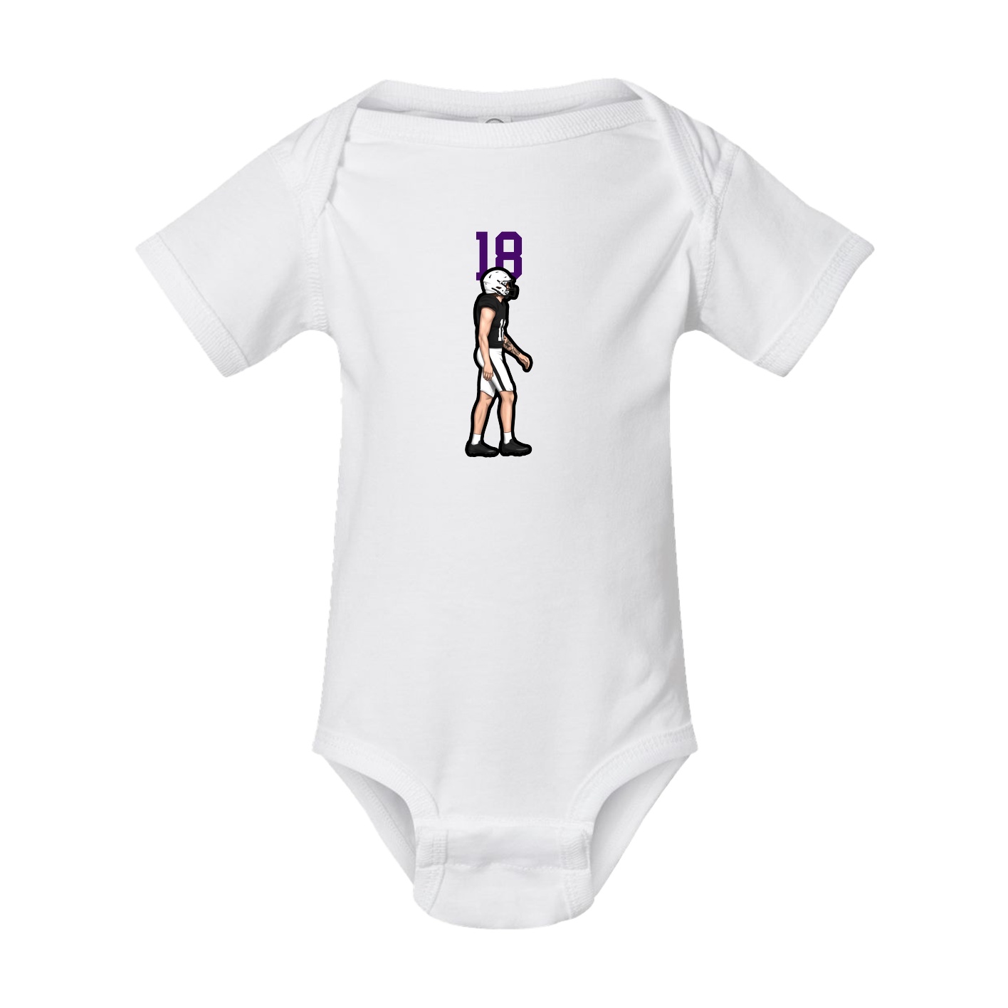 Baby Onesie — Number Top in White