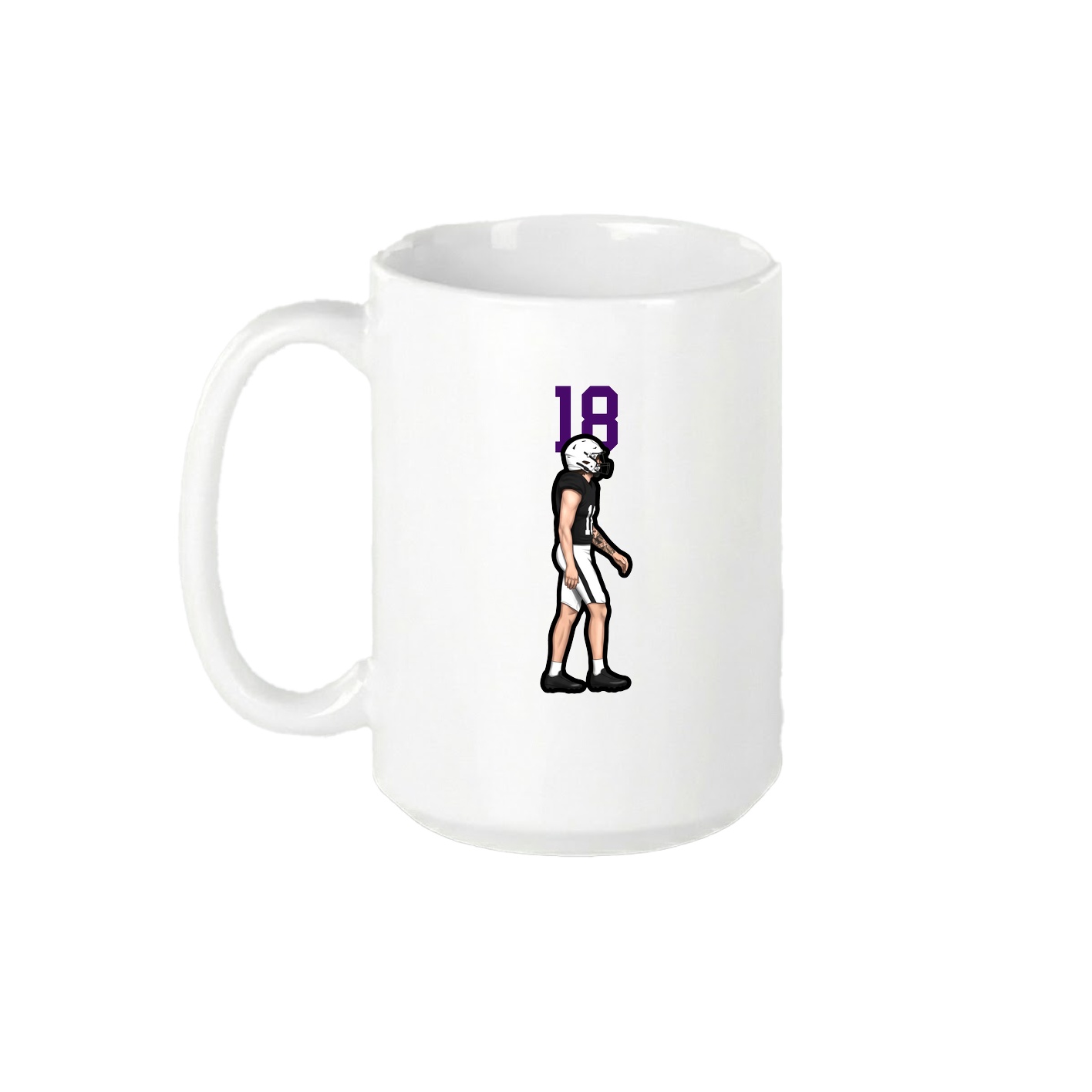 15oz Coffee Mug — Number Top in White