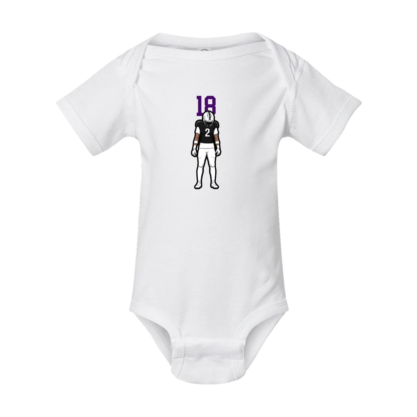 Baby Onesie — Number Top in White