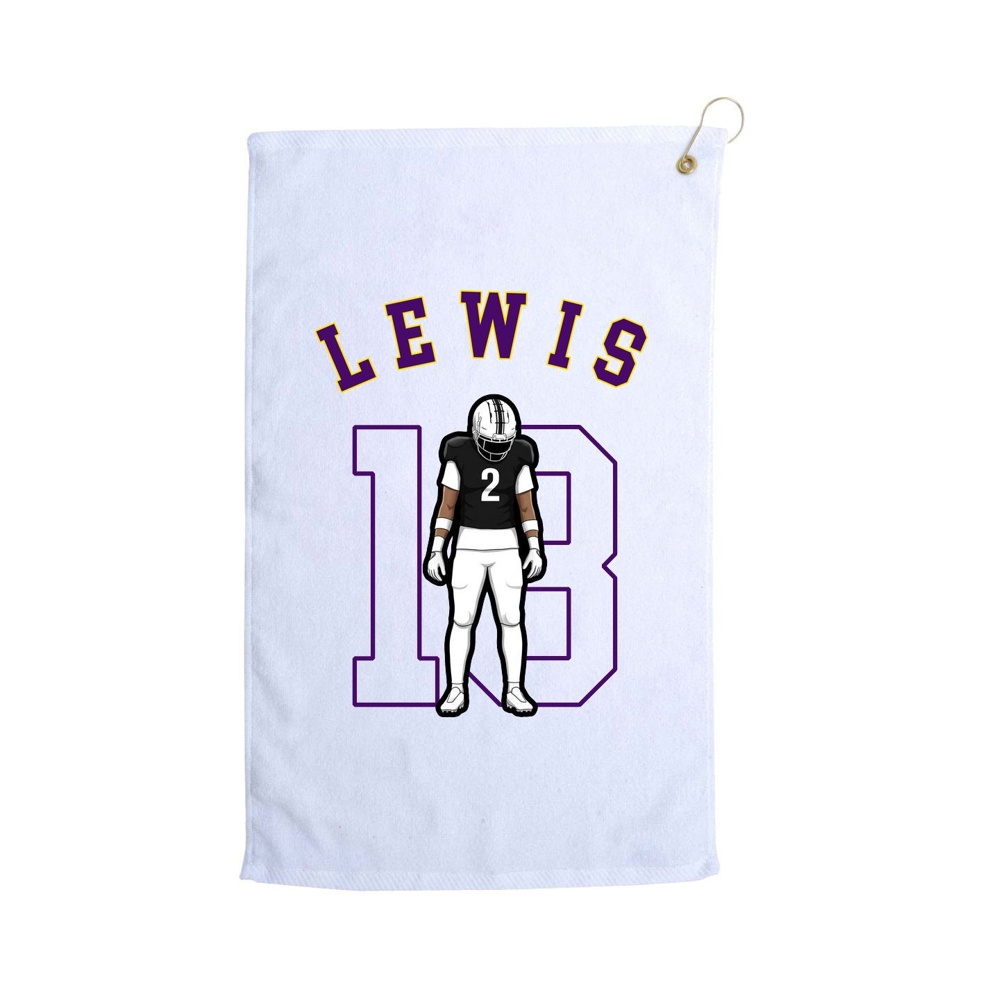 Golf Towel — Shirsey Arch in White