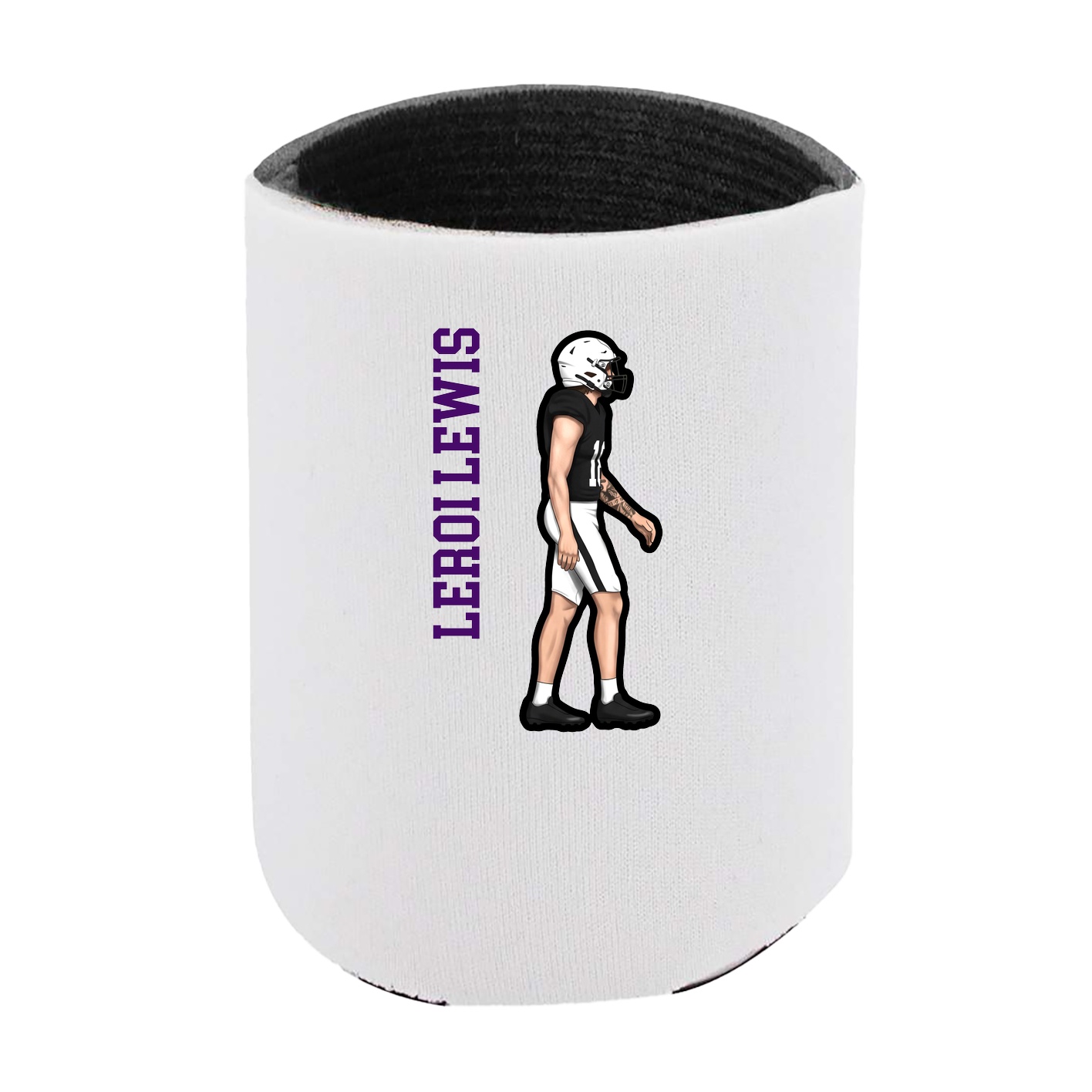 Can Holder — Name Vertical in White