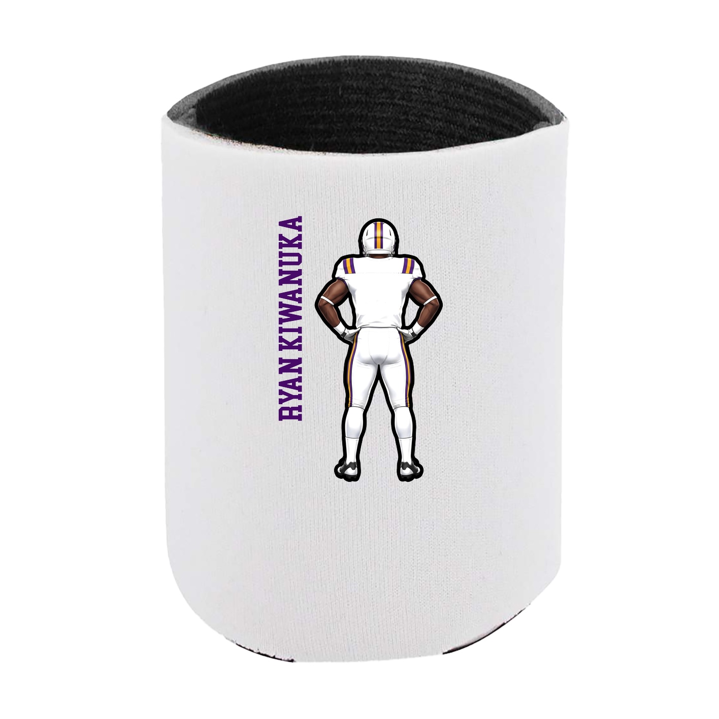 Can Holder — Name Vertical in White