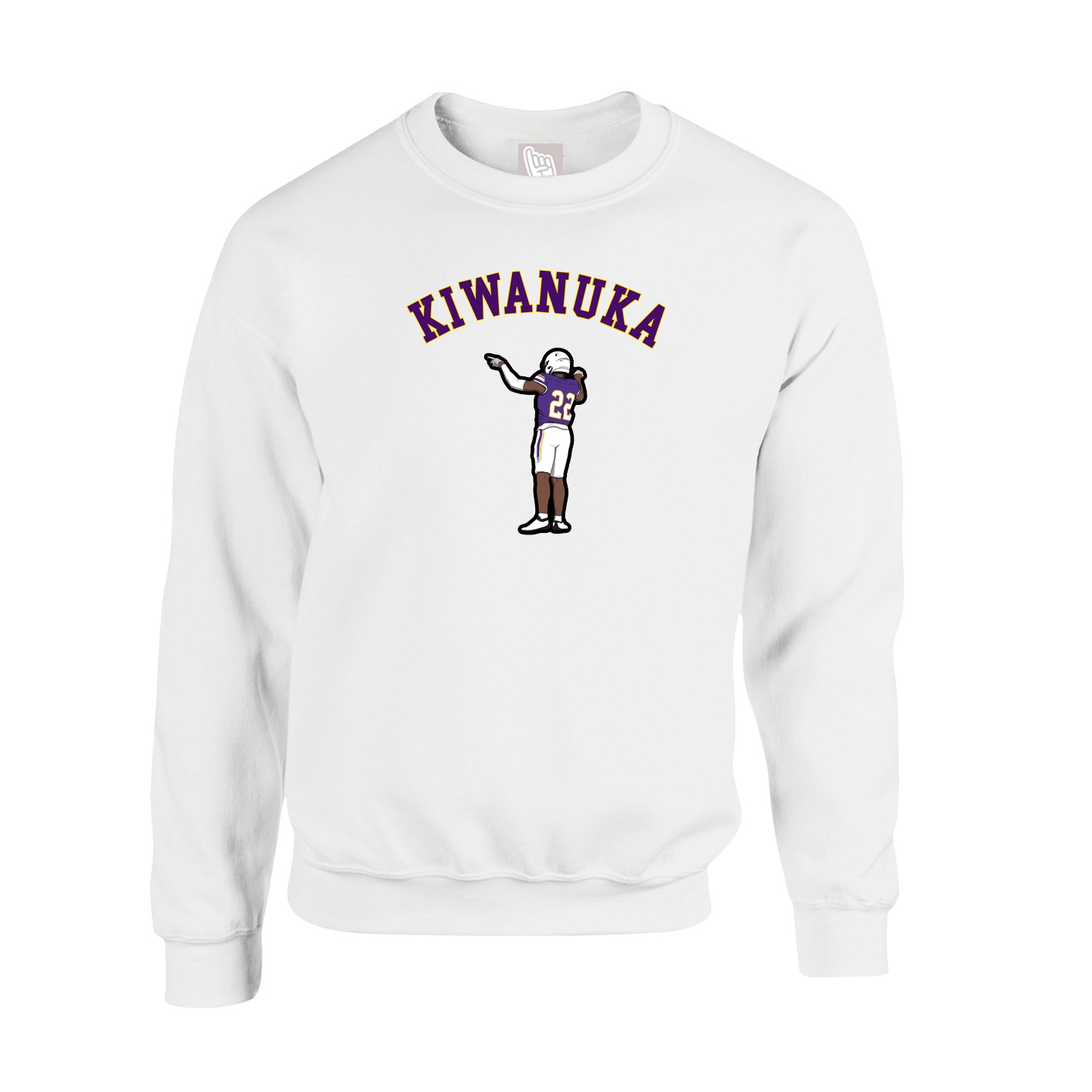 Fleece Crew — Shirsey Arch in White
