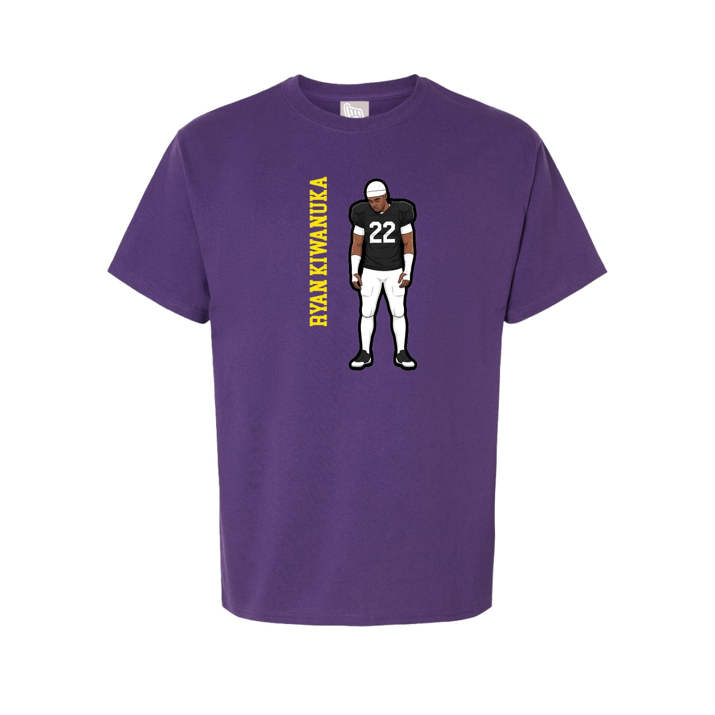 Tee — Name Vertical in Purple