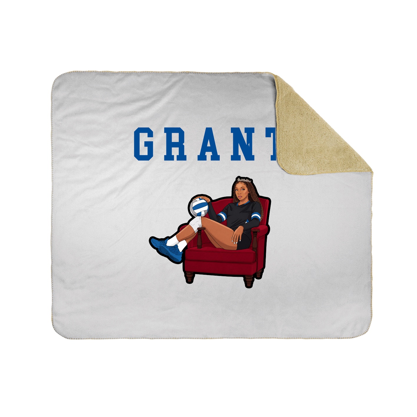 Throw Blanket — Shirsey in White