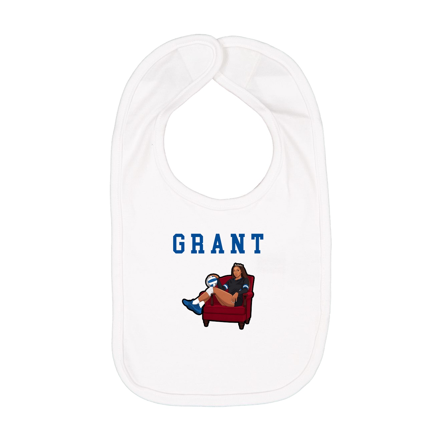 Infant Bib — Shirsey in White