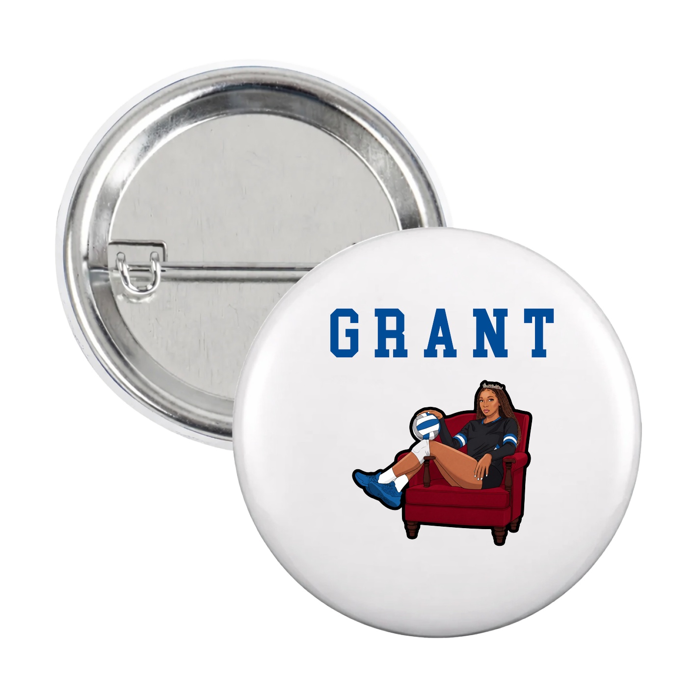 Game Day Button — Shirsey in White