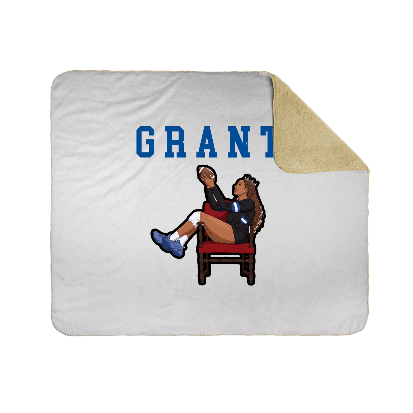 Throw Blanket — Shirsey in White