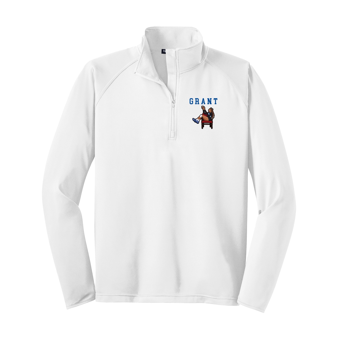 Q-Zip Pullover — Shirsey in White
