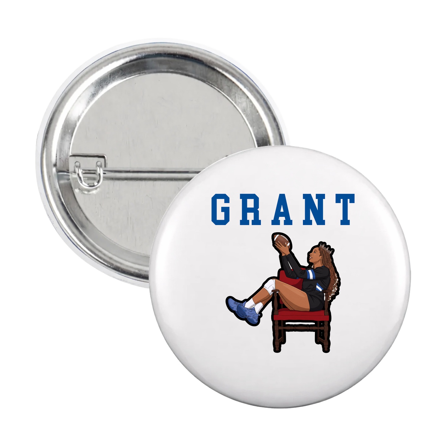 Game Day Button — Shirsey in White