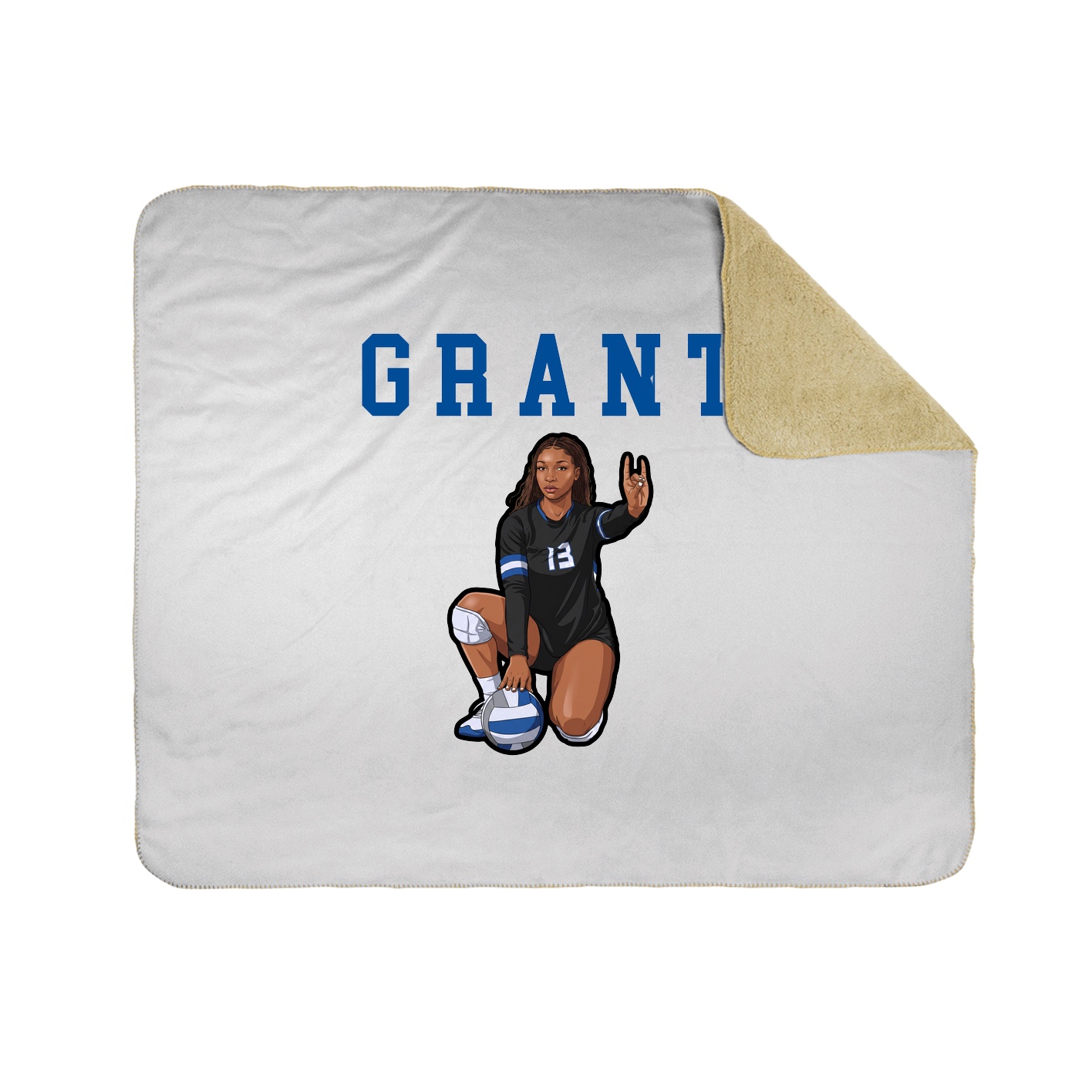 Throw Blanket — Shirsey in White