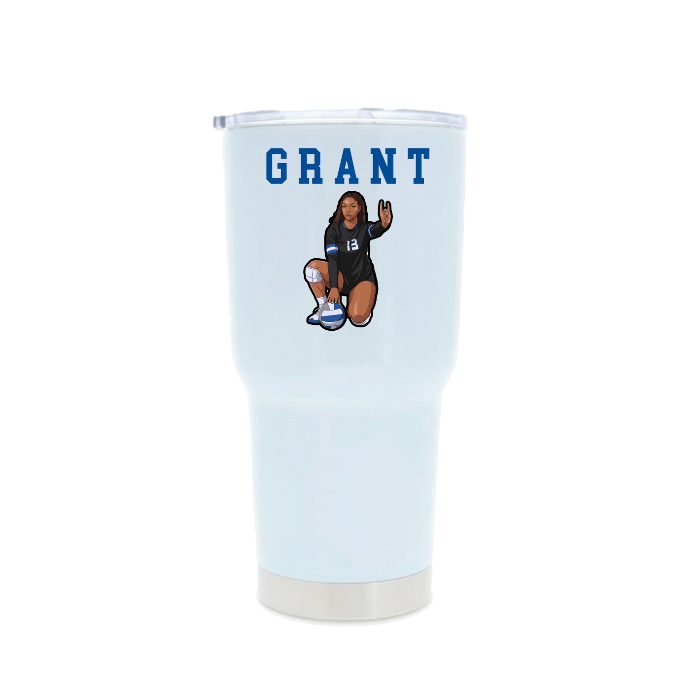 30oz Stainless Steel Tumbler — Shirsey in White