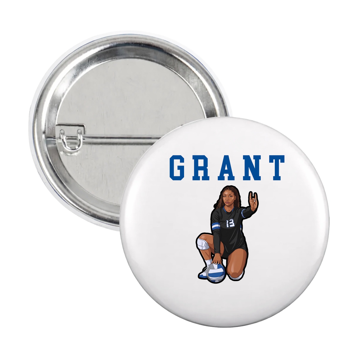 Game Day Button — Shirsey in White