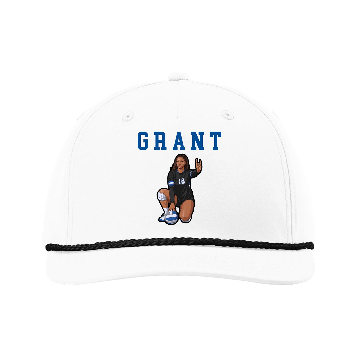 Five-Panel Classic Rope Cap — Shirsey in White