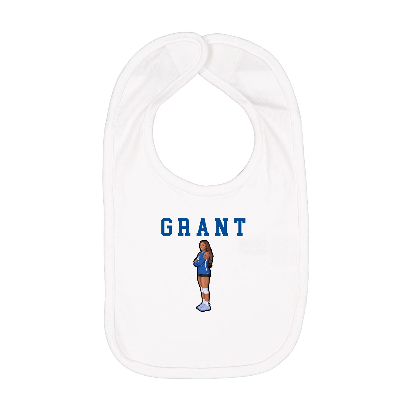Infant Bib — Shirsey in White