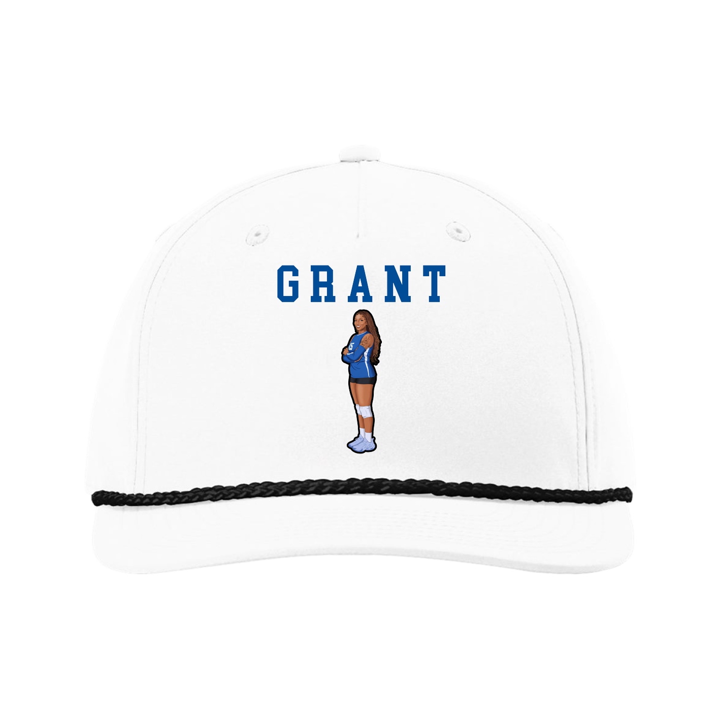 Five-Panel Classic Rope Cap — Shirsey in White
