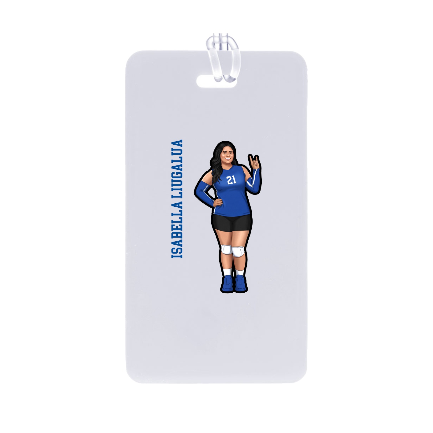 Bag Tag — Name Vertical in Classic