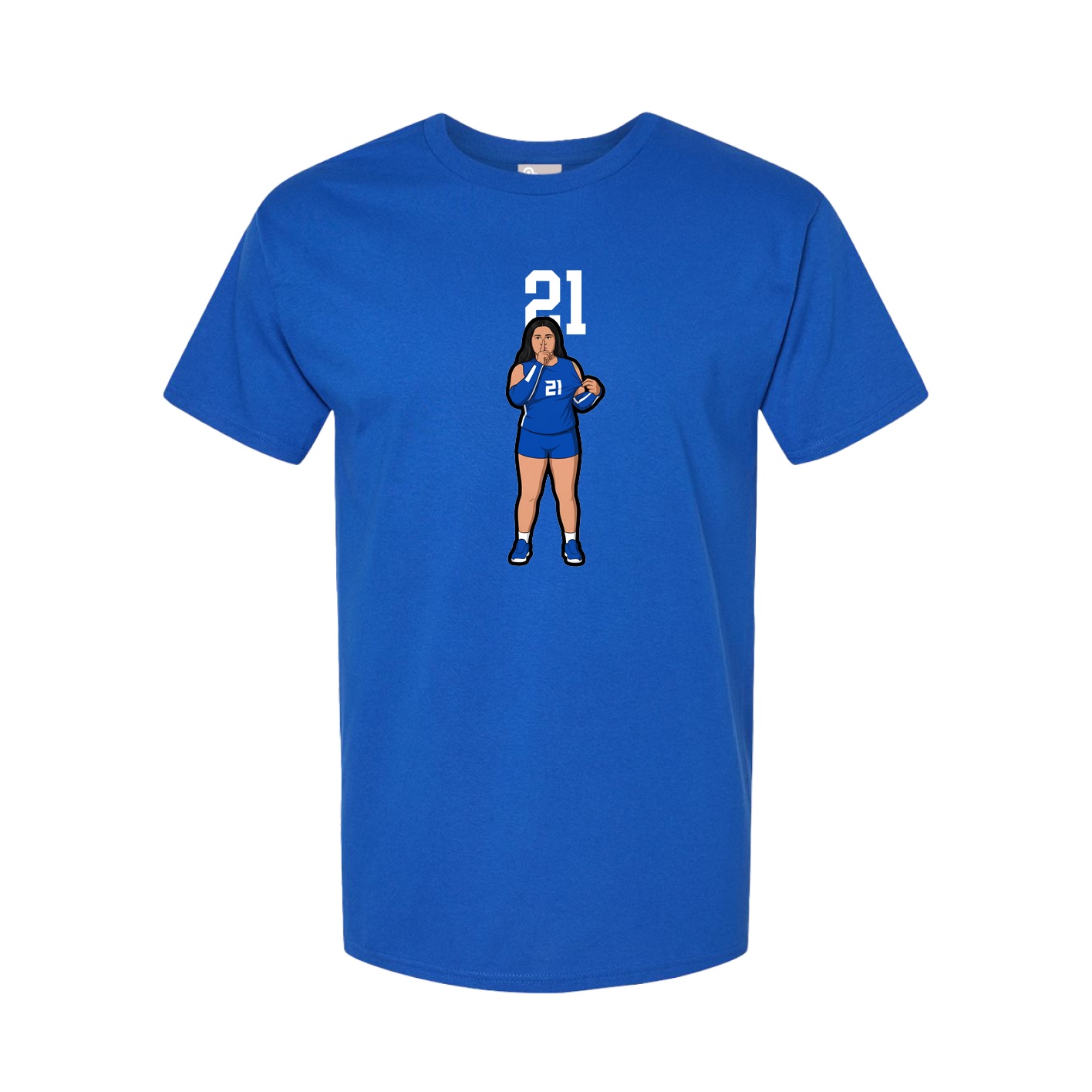 Tee — Number Top in Royal