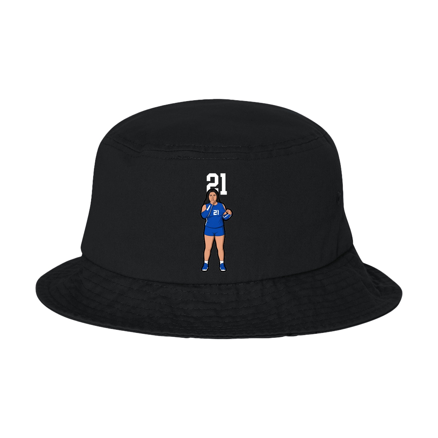 Bucket Cap — Number Top in Black