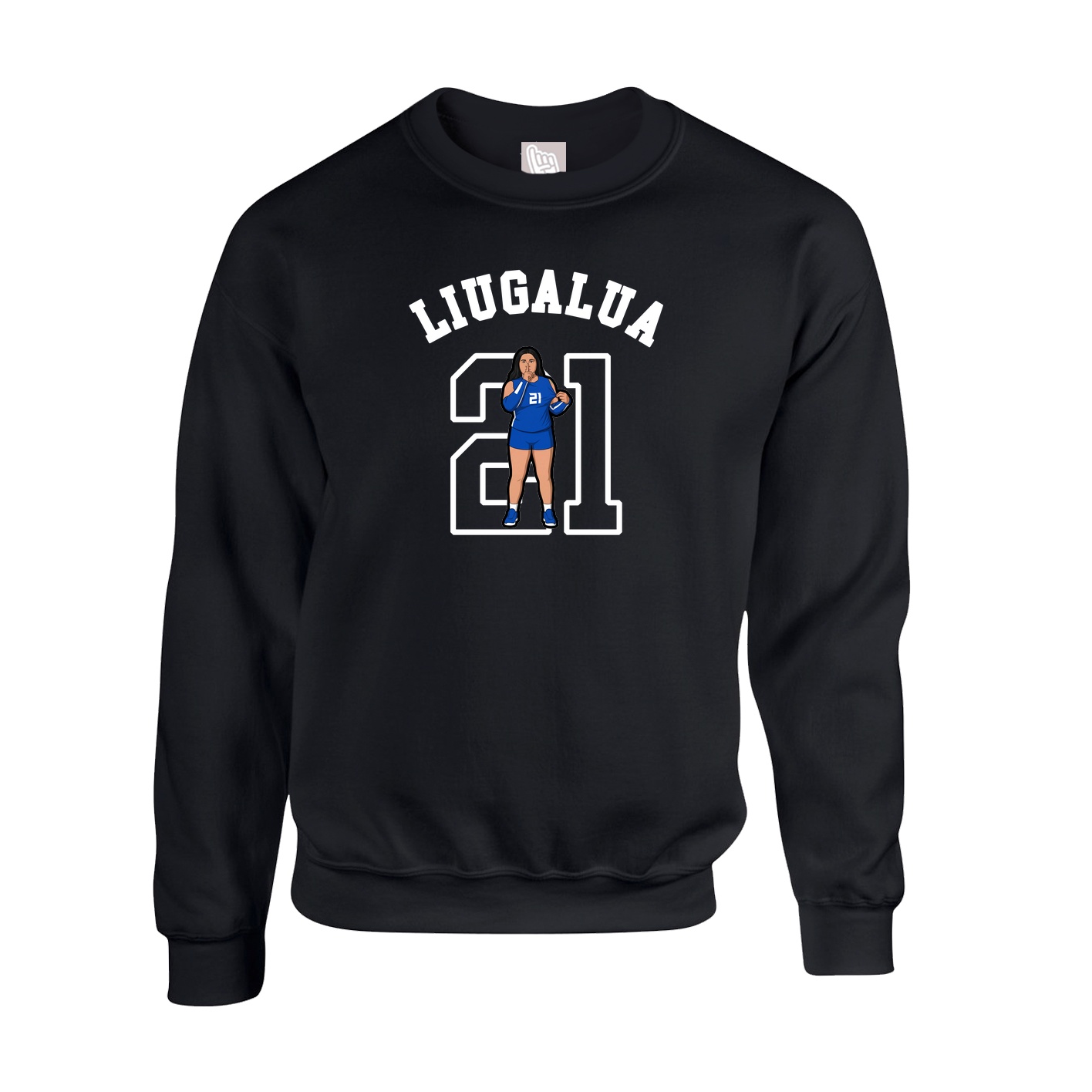 Fleece Crew — Shirsey Arch in Black