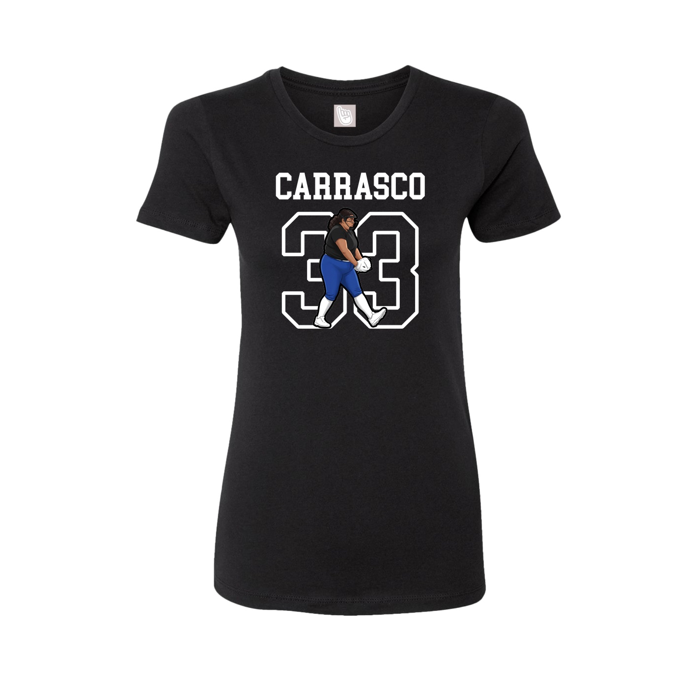 Fitted Women's Tee — Shirsey in Black