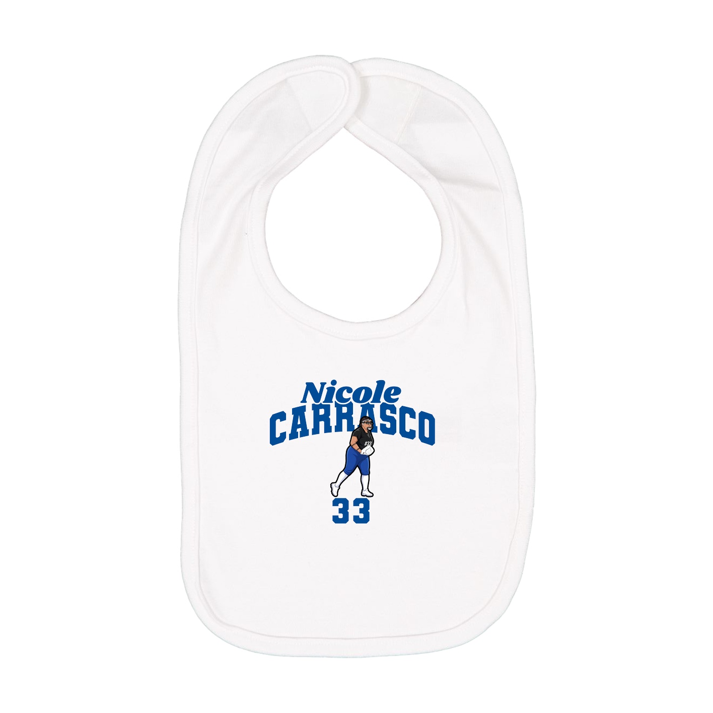 Infant Bib — Signature Arch in White