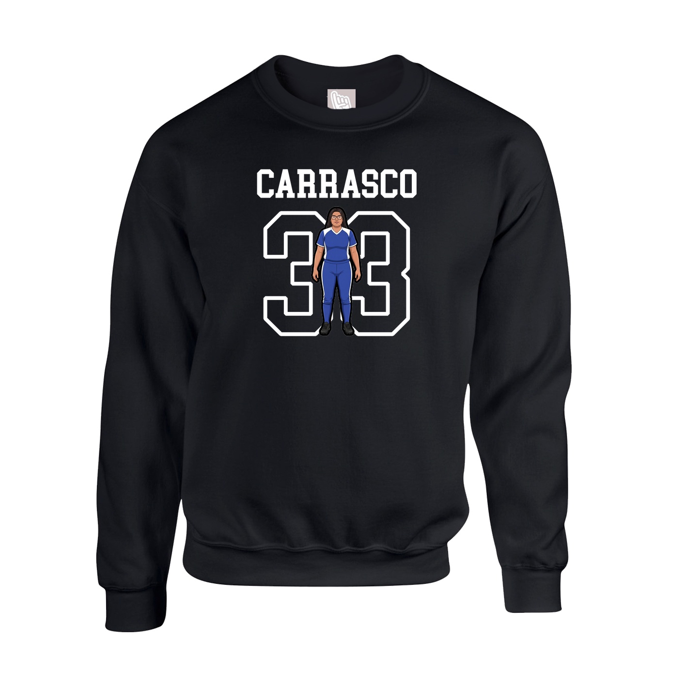 Fleece Crew — Shirsey in Black