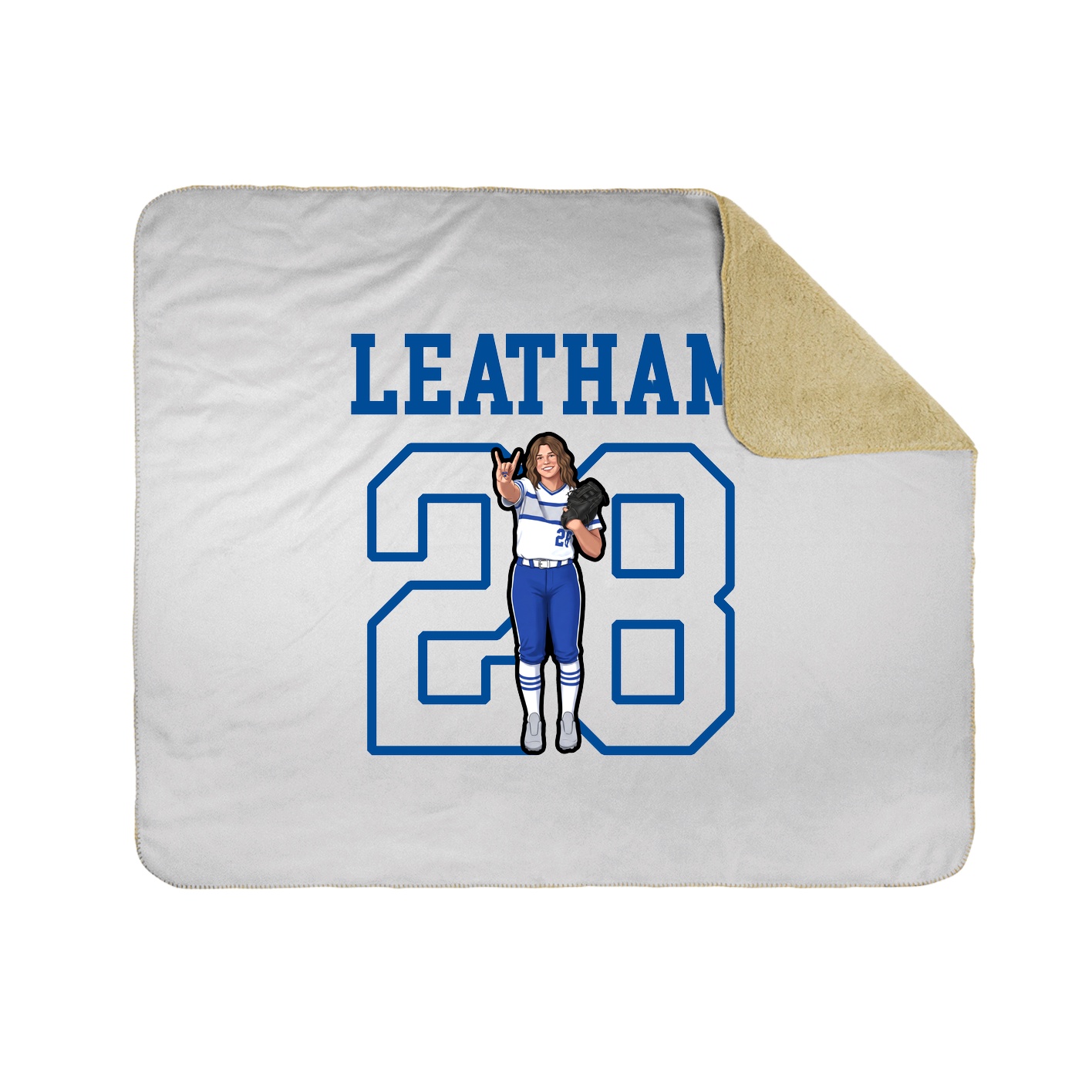 Throw Blanket — Shirsey in White