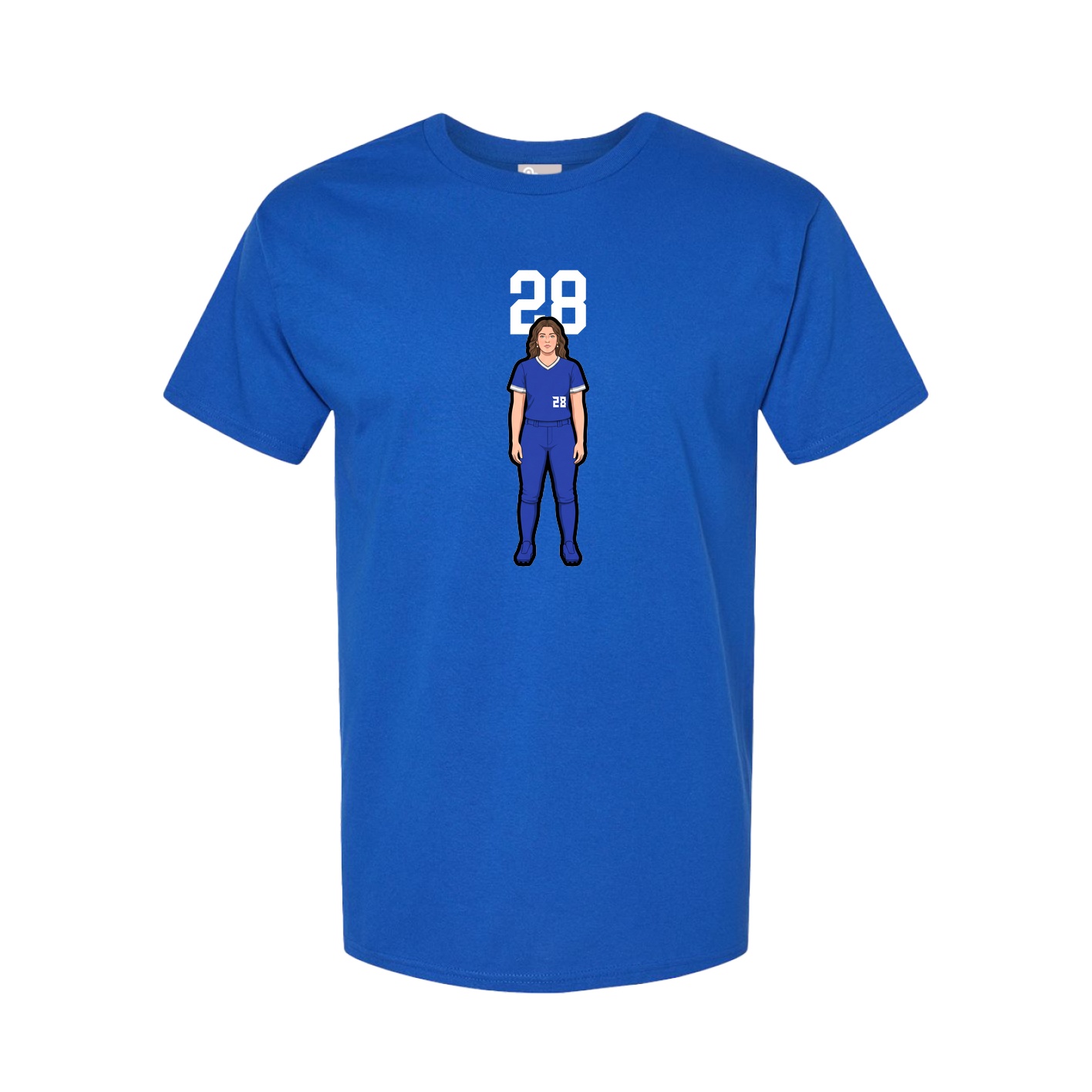 Tee — Number Top in Royal