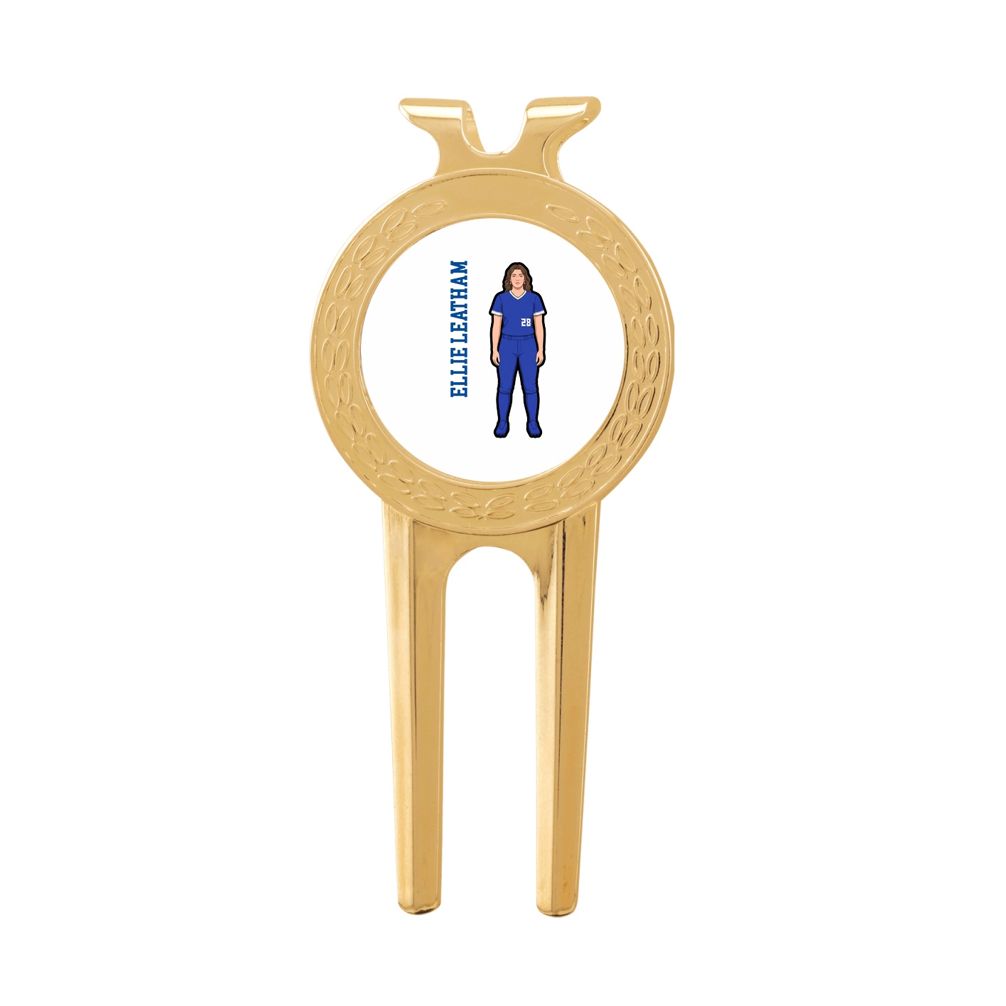 Divot Tool with Ball Marker — Name Vertical in Classic